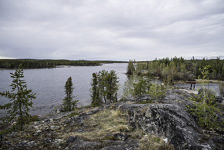 Overlook on the landscape of Tibbit lake, Ingraham Trail thumbnail