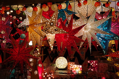 several assorted-color star lanterns thumbnail