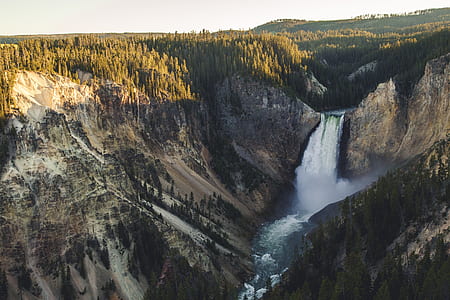 landscape photography of waterfalls thumbnail