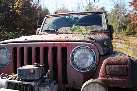 red Jeep Wrangler SUV during daytime thumbnail