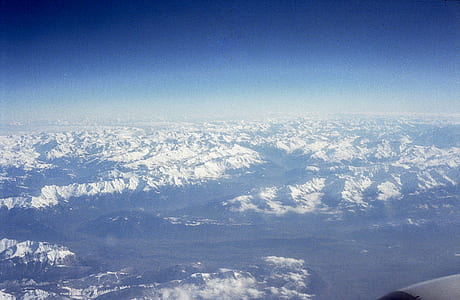 aerial photography of mountains at daytime thumbnail
