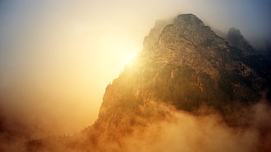 photo of rocky mountain during sunrise thumbnail