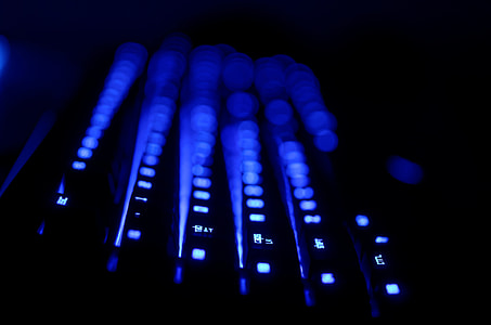 lighted blue computer keyboard thumbnail