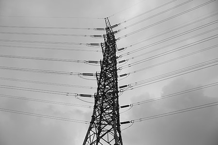 Electricity, Black And White thumbnail