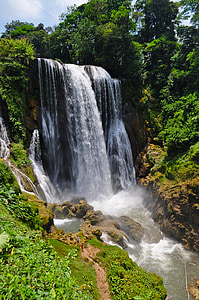 waterfalls near forest photo thumbnail