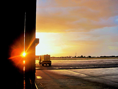 truck on road during golden hour thumbnail