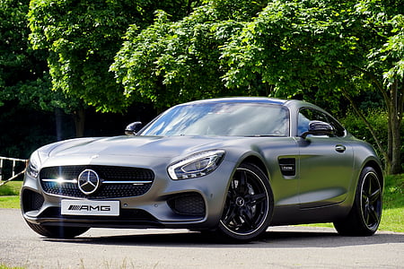 gray Mercedes-Benz coupe thumbnail