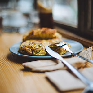 cooked food on plate thumbnail