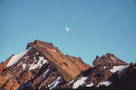 mountains under blue sky thumbnail