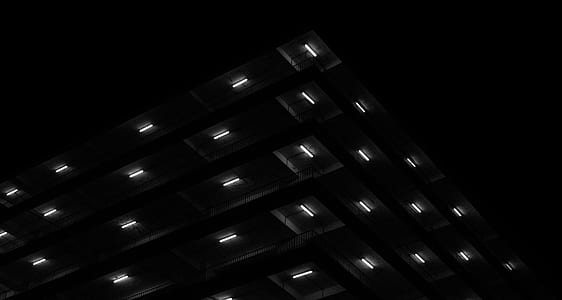 lighted concrete building thumbnail