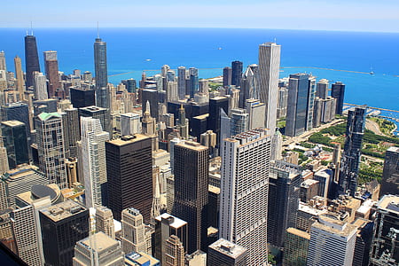aerial photography of city scape thumbnail