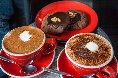 Two Red Ceramic Mugs thumbnail