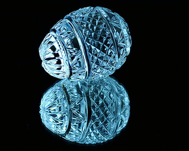 two cut crystal glass containers thumbnail