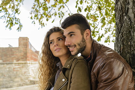 Man And Woman Near Tree thumbnail