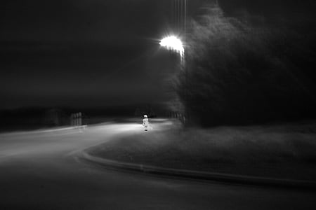 child, lost, anxiety, only, black, night thumbnail