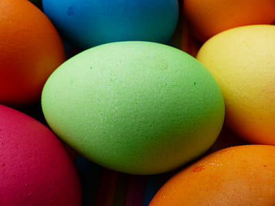 closeup photo of assorted-color egg decor thumbnail