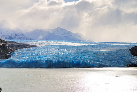 white ice under sky thumbnail