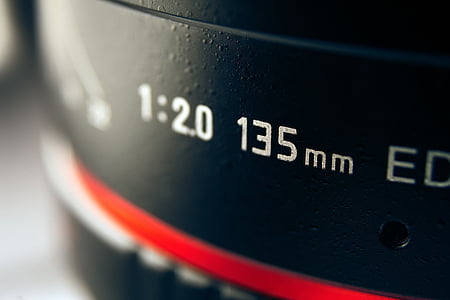 black 1:20 135 mm camera lens thumbnail