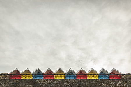 photography of assorted-color houses thumbnail