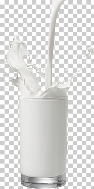 Milk Toast Cream Glass Dairy, Glass of milk , milk drops on clear drinking glass PNG clipart