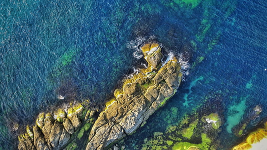 aerial view of blue body of water thumbnail