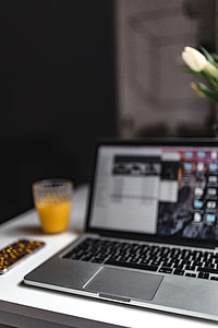 Stylish workspace with Macbook Pro thumbnail