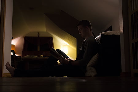 man reading book thumbnail