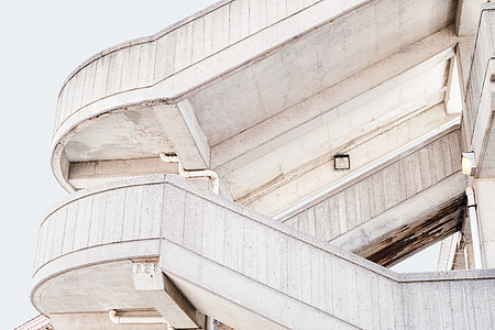 architectural photography of white building thumbnail