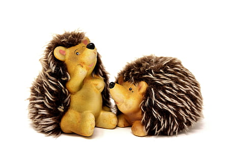 two hedgehog figurines thumbnail