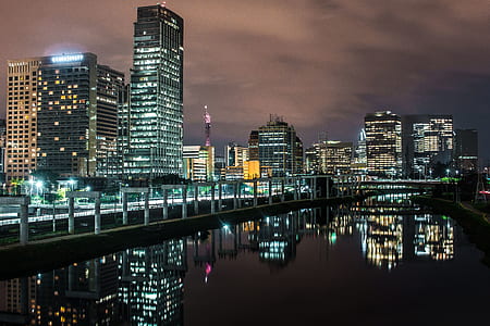 Illuminated City at Night thumbnail