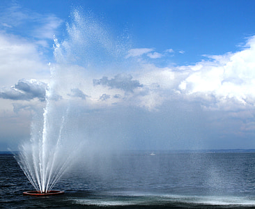 water fountain on sea thumbnail