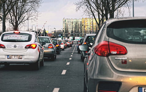 vehicles experiencing traffic on road thumbnail