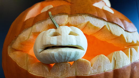 jack o lantern eating pumpkin thumbnail