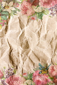 brown and pink floral textile thumbnail