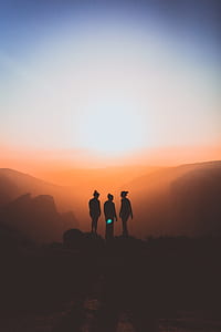 silhouette of three person thumbnail
