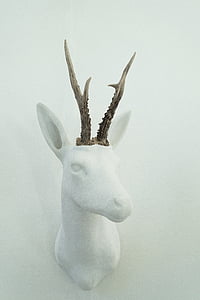 white deer wallmount decor thumbnail