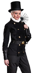 woman holding black leather whip thumbnail