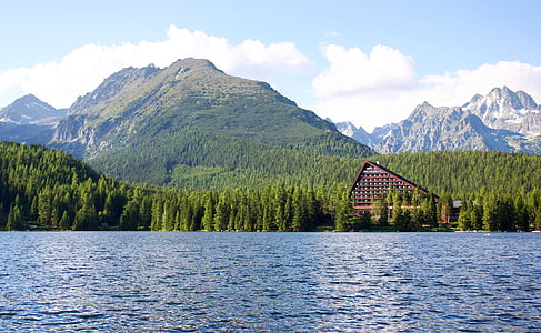 brown wooden house near calm body of water during daytime thumbnail