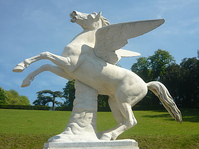 white horse ceramic statue thumbnail