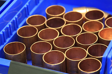 brown cups on blue tray thumbnail