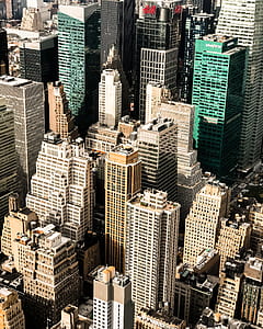high-angle photo of high-rise buildings thumbnail