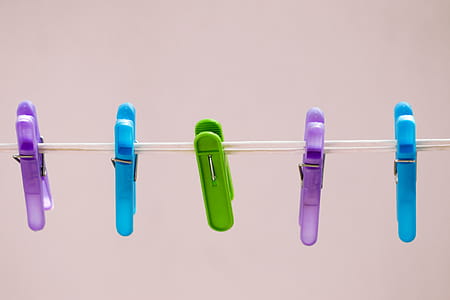 Five Assorted-color Clothes Clips thumbnail
