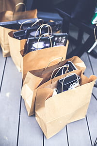five filled paper bags thumbnail
