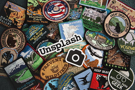 assorted national park badges with text overlay thumbnail