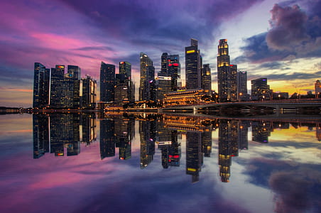 panoramic photography of city high-rise buildings thumbnail