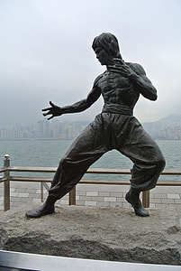 gray Bruce Lee statue thumbnail
