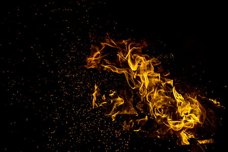 illustration fire with black background thumbnail