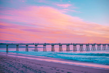 grey bridge on ocean thumbnail