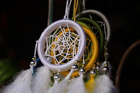 close-up photo of assorted-color dreamcatchers thumbnail