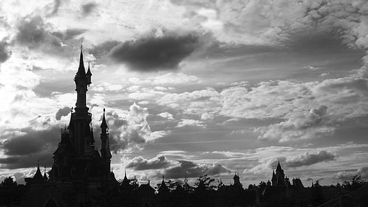 silhouette photo of castle thumbnail